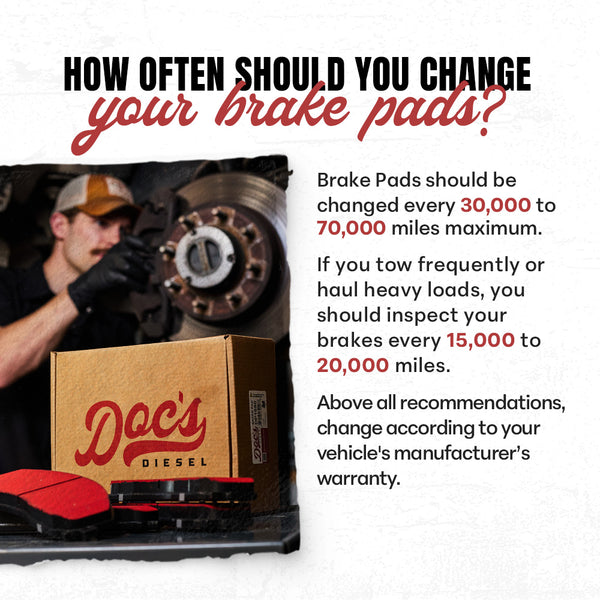Doc's Diesel Severe-Duty Brake Pads Change Interval