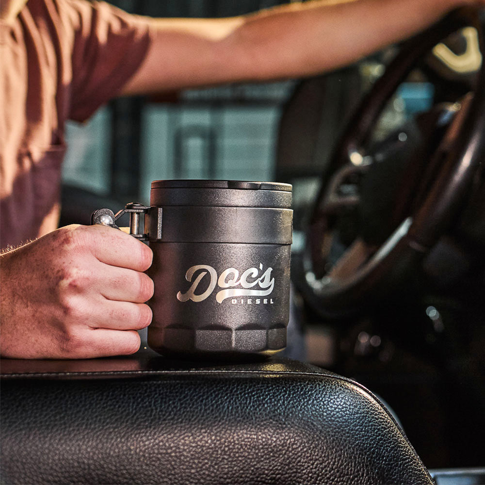 Doc's Diesel Stealth Mug lifestyle