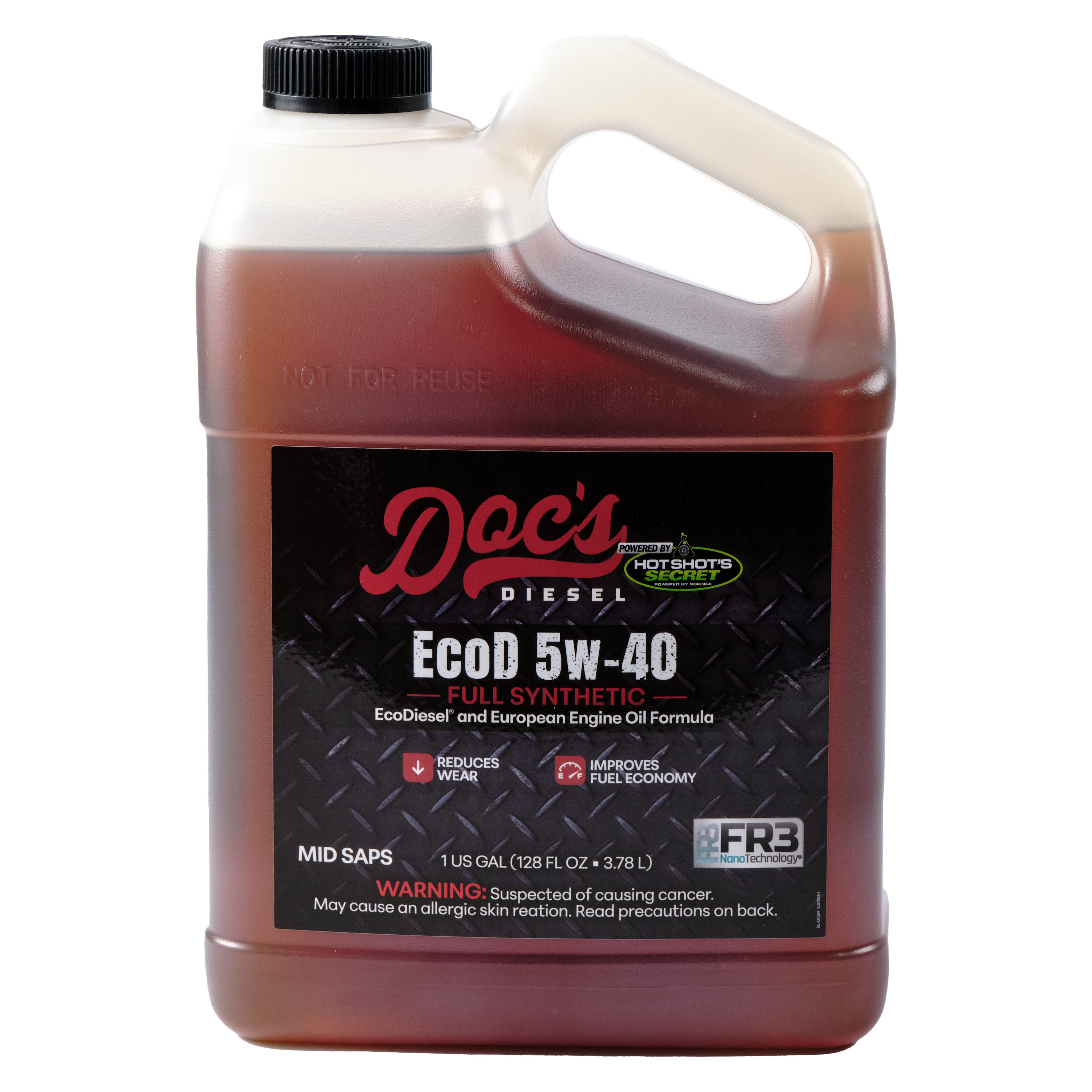 Doc's Diesel The EcoD 5W-40 Full Synthetic EcoDiesel Engine Oil Gallons 1