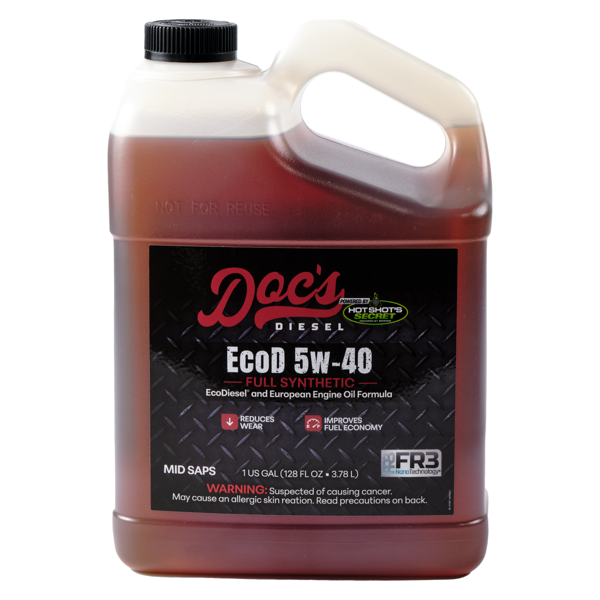 Doc's Diesel The EcoD 5W-40 Full Synthetic EcoDiesel Engine Oil Gallons 1