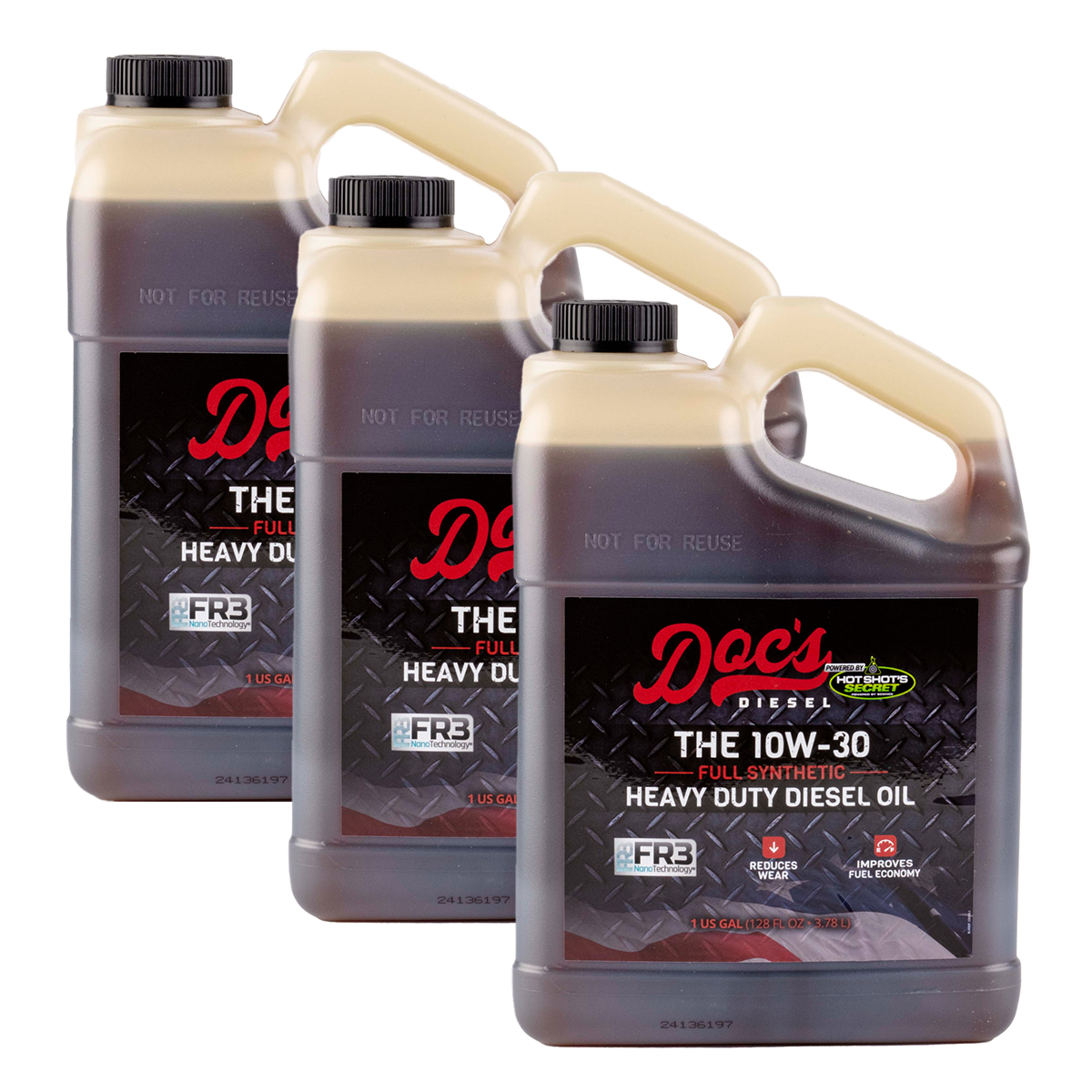 Doc's Diesel The 10W-30 Full Synthetic Heavy Duty Diesel Oil Quantity 3