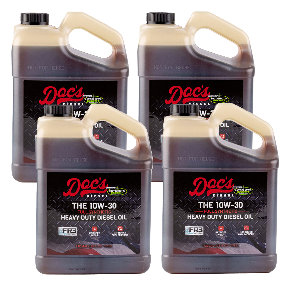 Doc's Diesel The 10W-30 Full Synthetic Heavy Duty Diesel Oil Quantity 4