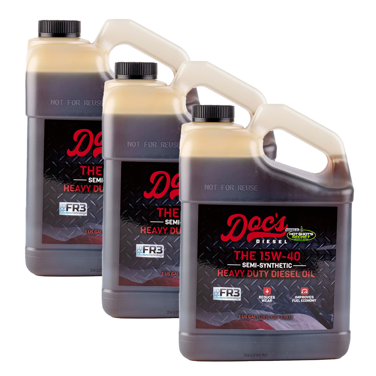 Doc's Diesel The 15W-40 SEMI Synthetic Heavy Duty Diesel Oil Oil Brand Hot Shot's