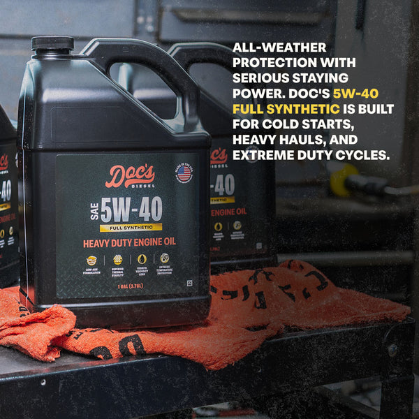 Doc's Diesel 5W-40 Full Synthetic Heavy Duty Diesel Oil Enhanced Brand Content 2 brand_Doc's Diesel