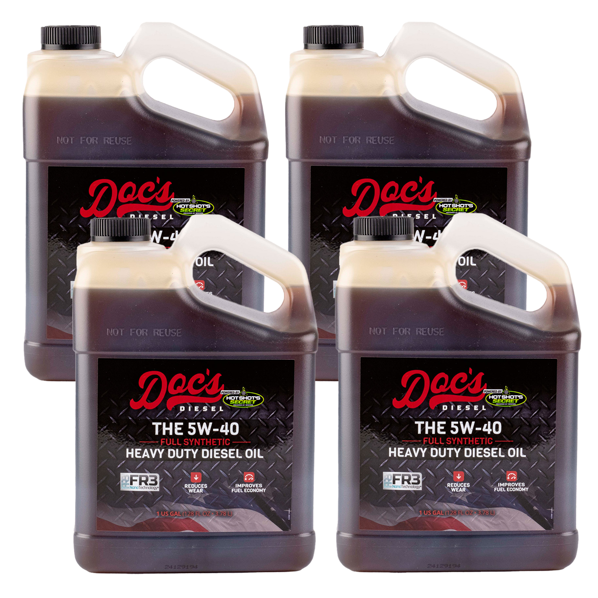 Doc's Diesel The 5W-40 Full Synthetic Heavy Duty Diesel Oil Quantity 4