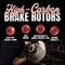 Doc's Diesel High-Carbon Brake Rotors feature icons