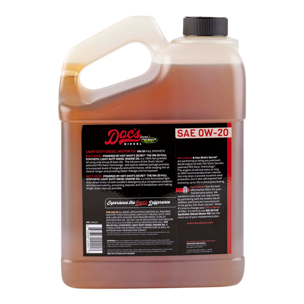 Doc's Diesel The 0W-20 Full Synthetic Heavy Duty Diesel Oil back