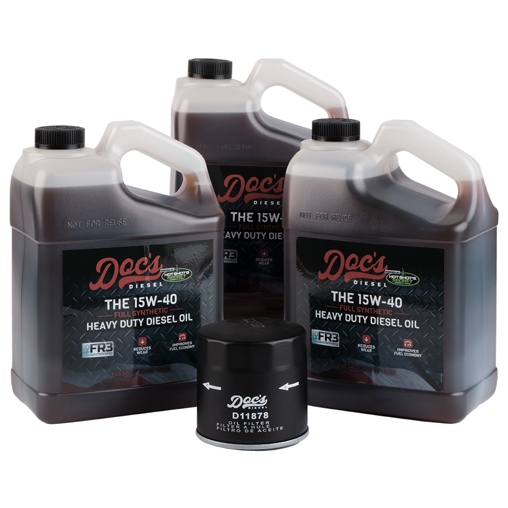 Doc's Diesel Chevrolet/GMC 6.6L Duramax 15W-40 Full Synthetic Oil Change Kit 2020-2024 3 Gallons