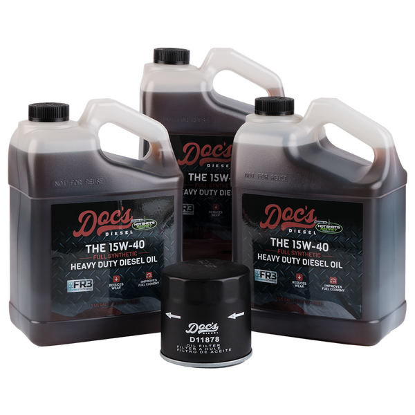 Doc's Diesel Chevrolet/GMC 6.6L Duramax 15W-40 Full Synthetic Oil Change Kit 2020-2024 3 Gallons