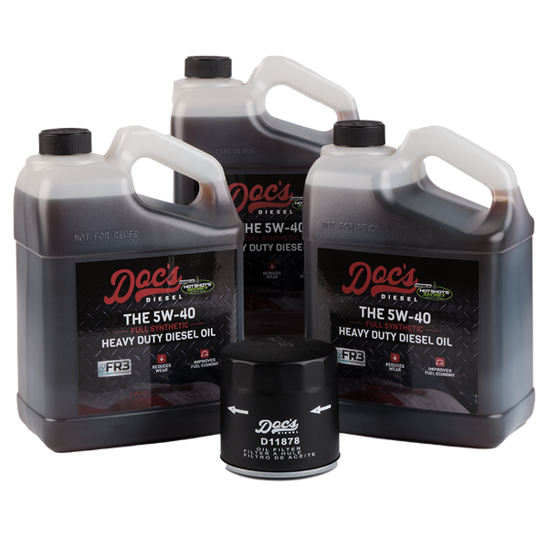 Doc's Diesel Chevrolet/GMC 6.6L Duramax 5W-40 Full Synthetic Oil Change Kit 2020-2024 3 Gallons