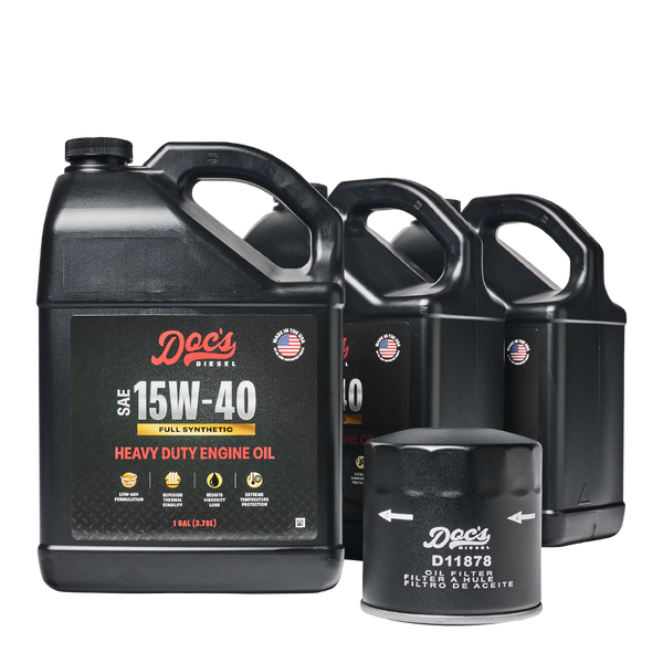 Doc's Diesel Chevrolet/GMC 6.6L Duramax 15W-40 Full Synthetic Oil Change Kit 2020-2025 brand_Doc's Diesel
