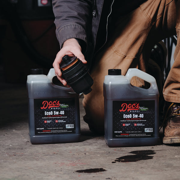 Doc's Diesel Jeep Wrangler/Gladiator 3.0L + Dodge RAM 1500 3.0L EcoDiesel 5W-40 Full Synthetic Oil Change Kit 2020-2024  Lifestyle image