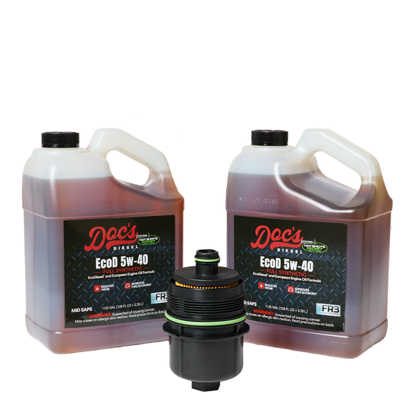 Doc's Diesel Jeep Wrangler/Gladiator 3.0L + Dodge RAM 1500 3.0L EcoDiesel 5W-40 Full Synthetic Oil Change Kit 2020-2024 2 Gallons