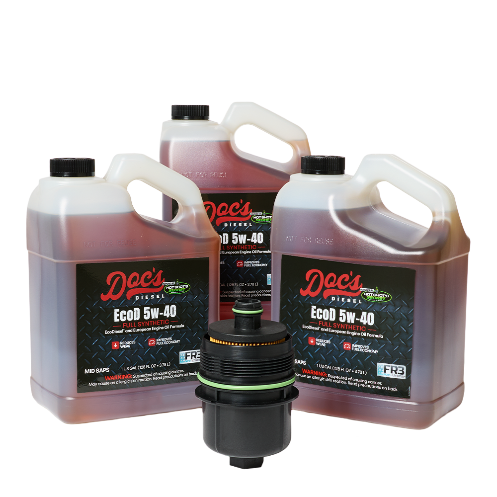 Doc's Diesel Jeep Wrangler/Gladiator 3.0L + Dodge RAM 1500 3.0L EcoDiesel 5W-40 Full Synthetic Oil Change Kit 2020-2024 3 Gallons