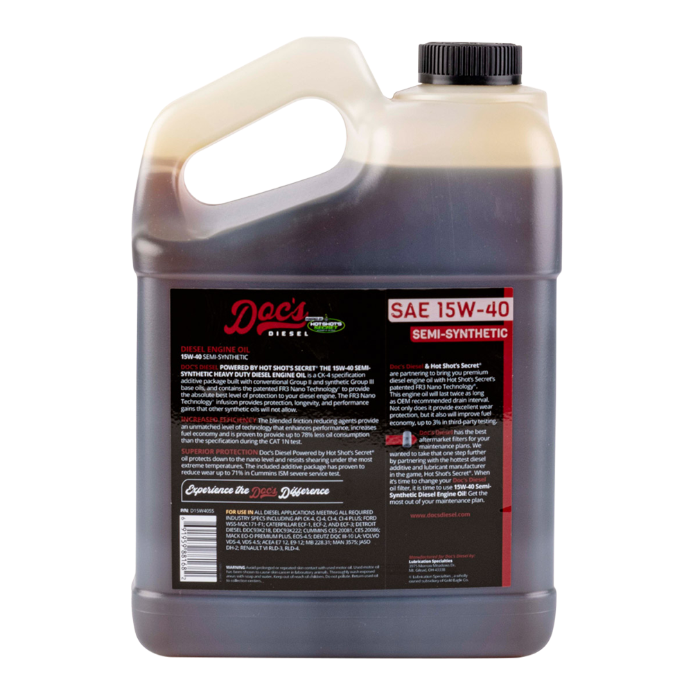 Doc's Diesel The 15W-40 SEMI Synthetic Heavy Duty Diesel Oil Quantity 1