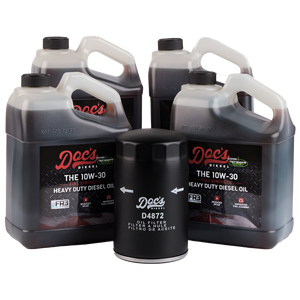 Doc's Diesel Ford 7.3L Powerstroke 10W-30 Full Synthetic Oil Change Kit 1994-2003 4-Pack