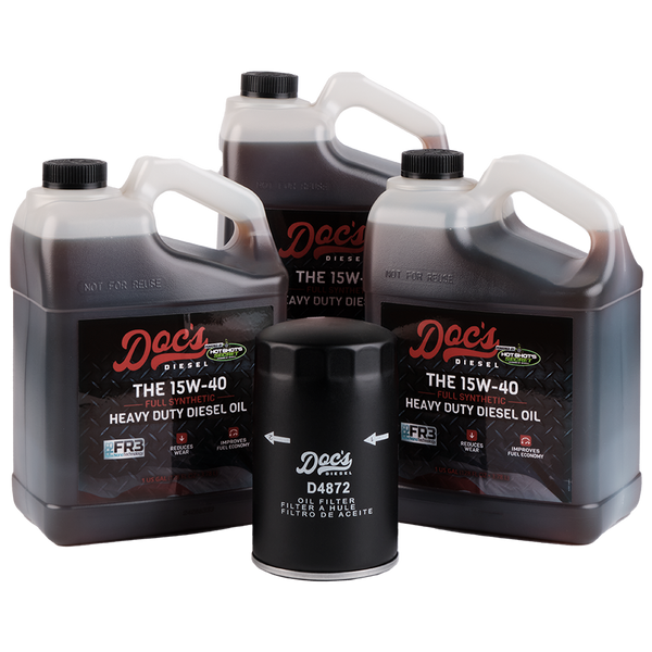 Doc's Diesel Ford 7.3L Powerstroke 15W-40 Full Synthetic Oil Change Kit 1994-2003 3 Gallons
