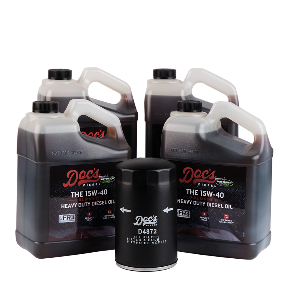 Doc's Diesel Ford 7.3L Powerstroke 15W-40 Full Synthetic Oil Change Kit 1994-2003 4 Gallons