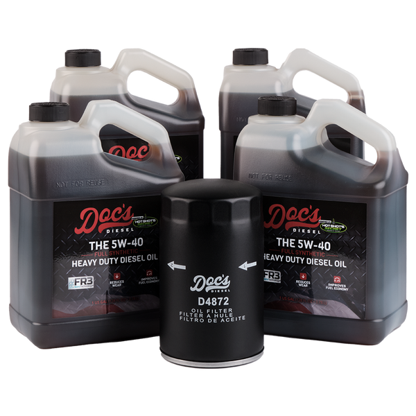 Doc's Diesel Ford 7.3L Powerstroke 15W-40 Full Synthetic Oil Change Kit 1994-2003 4 Gallons