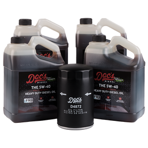 Doc's Diesel Ford 7.3L Powerstroke 5W-40 Full Synthetic Oil Change Kit 1994-2003 4-Pack