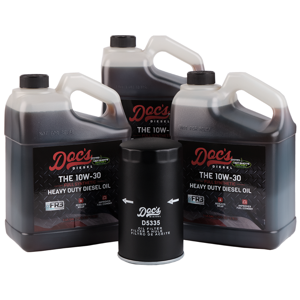 Doc's Diesel Dodge RAM 6.7L Cummins 10W-30 Full Synthetic Oil Change Kit 1989-2024 3 Gallons