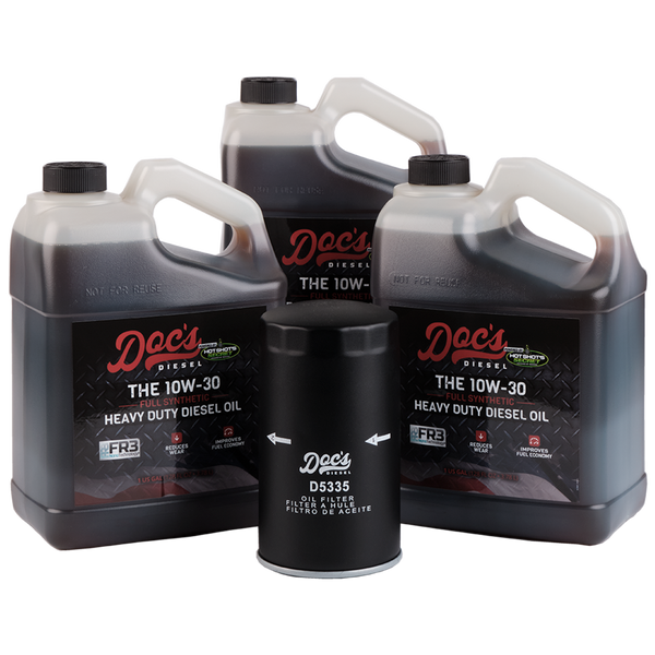 Doc's Diesel Dodge RAM 6.7L Cummins 10W-30 Full Synthetic Oil Change Kit 1989-2024 3 Gallons