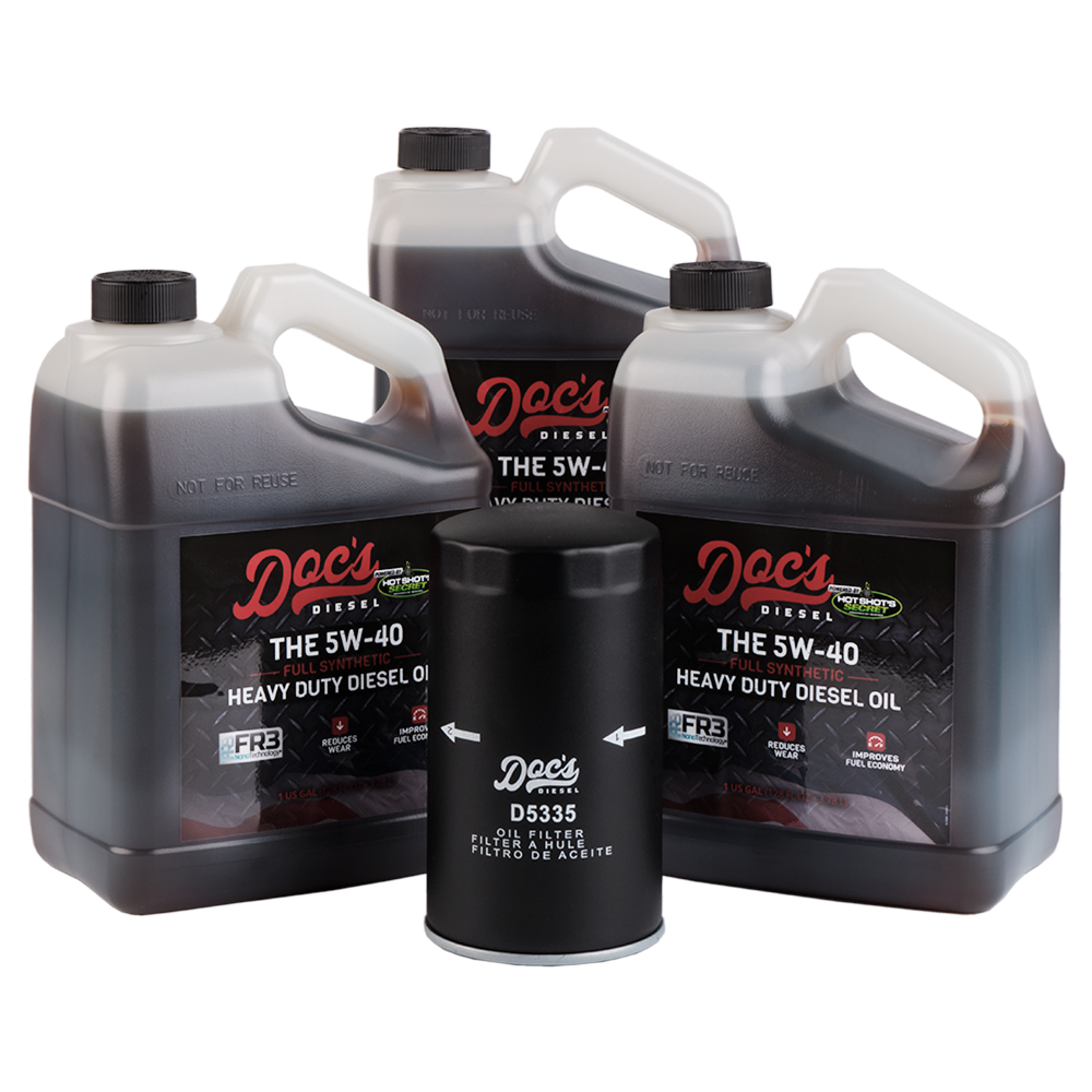 Doc's Diesel Dodge RAM 6.7L Cummins 5W-40 Full Synthetic Oil Change Kit 1989-2024 3 Gallons