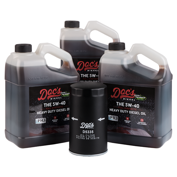 Doc's Diesel Dodge RAM 6.7L Cummins 5W-40 Full Synthetic Oil Change Kit 1989-2024 3 Gallons