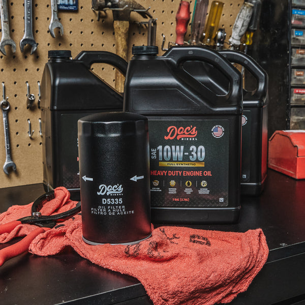 Doc's Diesel Dodge RAM 6.7L/5.9L Cummins 10W-30 Full Synthetic Oil Change Kit 1989-2024 brand_Doc's Diesel Gallons 3
