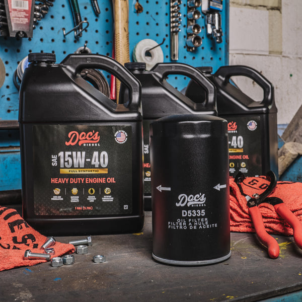 Doc's Diesel Dodge RAM 6.7L/5.9L Cummins 15W-40 Full Synthetic Oil Change Kit 1989-2024 brand_Doc's Diesel