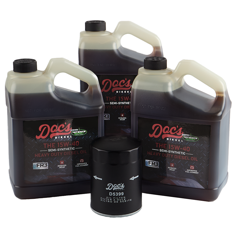 Doc's Diesel Chevrolet/GMC 6.6L Duramax 15W-40 SEMI Synthetic Oil Change Kit 2001-2019 Oil Brand Hot Shot's
