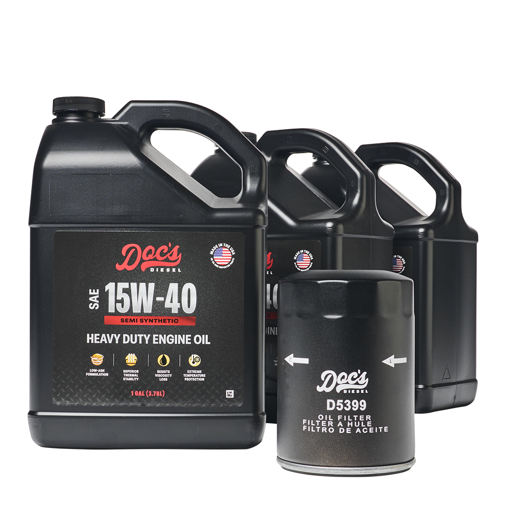Doc's Diesel Chevrolet/GMC 6.6L Duramax 15W-40 SEMI Synthetic Oil Change Kit 2001-2019 brand_Doc's Diesel