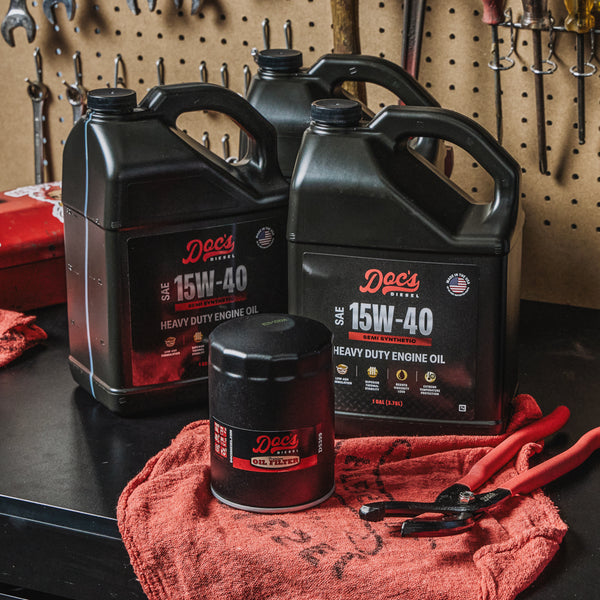 Doc's Diesel Chevrolet/GMC 6.6L Duramax 15W-40 SEMI Synthetic Oil Change Kit 2001-2019 brand_Doc's Diesel