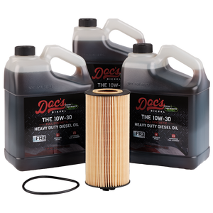 Doc's Ford 6.0L/6.4L Powerstroke 10W-30 Full Synthetic Oil Change Kit 2003-2010 3 Gallons