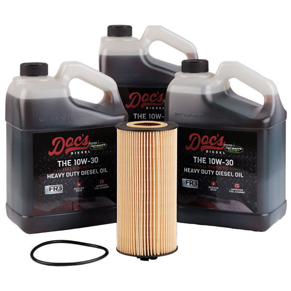 Doc's Ford 6.0L/6.4L Powerstroke 10W-30 Full Synthetic Oil Change Kit 2003-2010 3 Gallons
