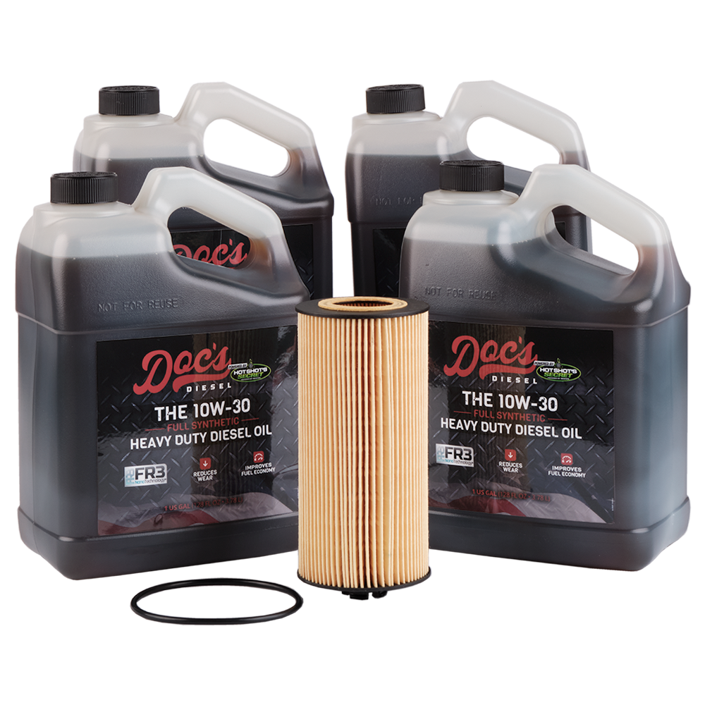 Doc's Diesel Ford 6.0L/6.4L Powerstroke 10W-30 Full Synthetic Oil Change Kit 2003-2010 4 Gallons