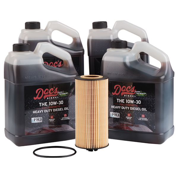 Doc's Diesel Ford 6.0L/6.4L Powerstroke 10W-30 Full Synthetic Oil Change Kit 2003-2010 4 Gallons