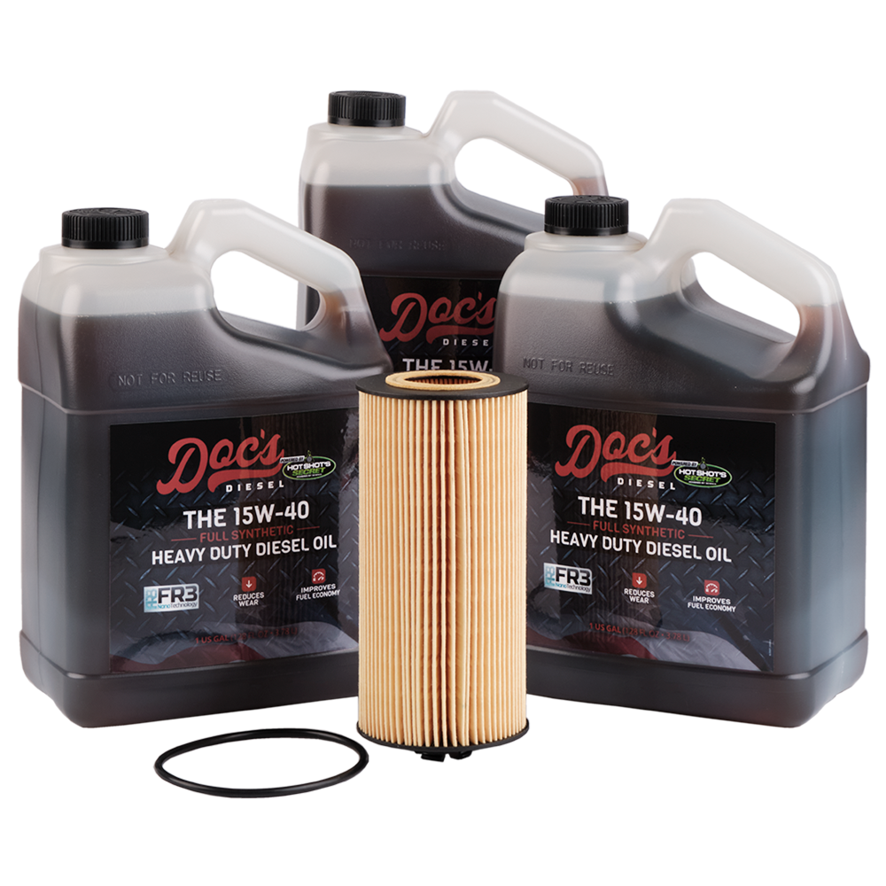 Doc's Diesel Ford 6.0L/6.4L Powerstroke 15W-40 Full Synthetic Oil Change Kit 2003-2010 3 Gallons