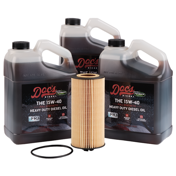 Doc's Diesel Ford 6.0L/6.4L Powerstroke 15W-40 Full Synthetic Oil Change Kit 2003-2010 3 Gallons