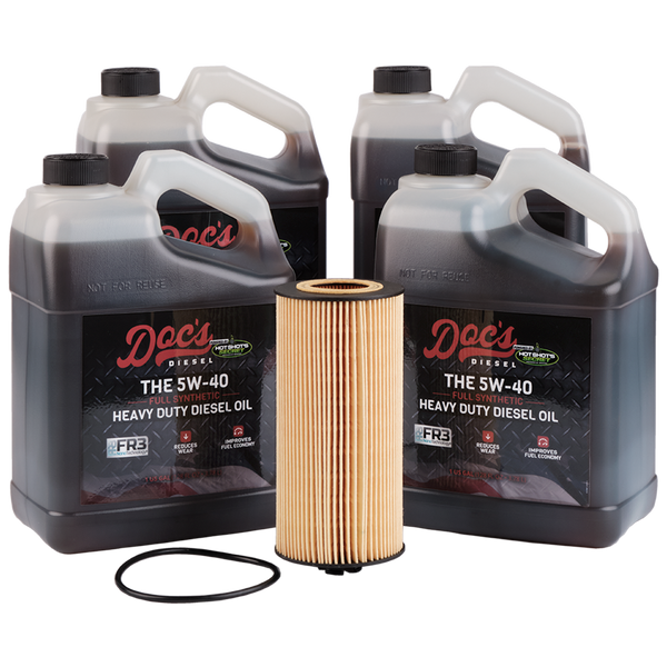 Doc's Diesel Ford 6.0L/6.4L Powerstroke 15W-40 Full Synthetic Oil Change Kit 2003-2010 4 Gallons