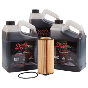 Doc's Diesel Ford 6.0L/6.4L Powerstroke 15W-40 SEMI Synthetic Oil Change Kit 2003-2010 3 Gallons