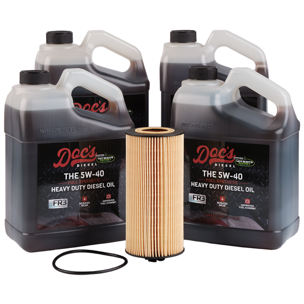 Doc's Diesel Ford 6.0L/6.4L Powerstroke 5W-40 Full Synthetic Oil Change Kit 2003-2010 4 Gallons