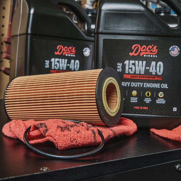 Doc's Diesel Ford 6.0L/6.4L Powerstroke 15W-40 SEMI Synthetic Oil Change Kit 2003-2010 brand_Doc's Diesel