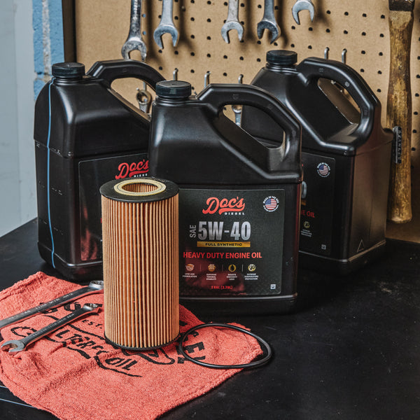 Doc's Diesel Ford 6.0L/6.4L Powerstroke 5W-40 Full Synthetic Oil Change Kit 2003-2010 brand_Doc's Diesel Gallons 3