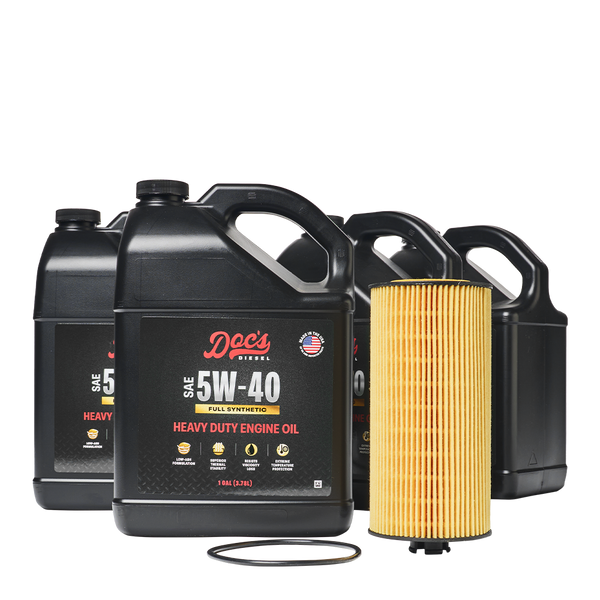 Doc's Diesel Ford 6.0L/6.4L Powerstroke 5W-40 Full Synthetic Oil Change Kit 2003-2010 brand_Doc's Diesel Gallons 4