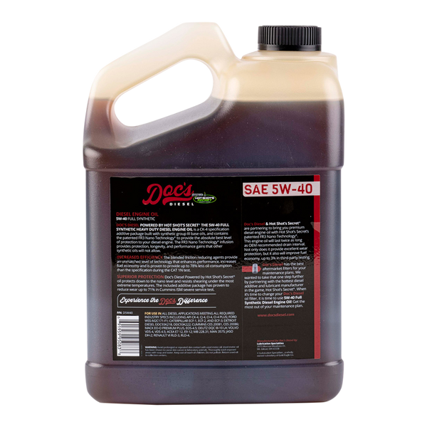 Doc's Diesel The 5W-40 Full Synthetic Heavy Duty Diesel Oil