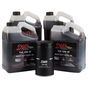 Doc's Diesel Ford 6.7L Powerstroke 10W-30 Full Synthetic Oil Change Kit 2011-2024 4 Gallons