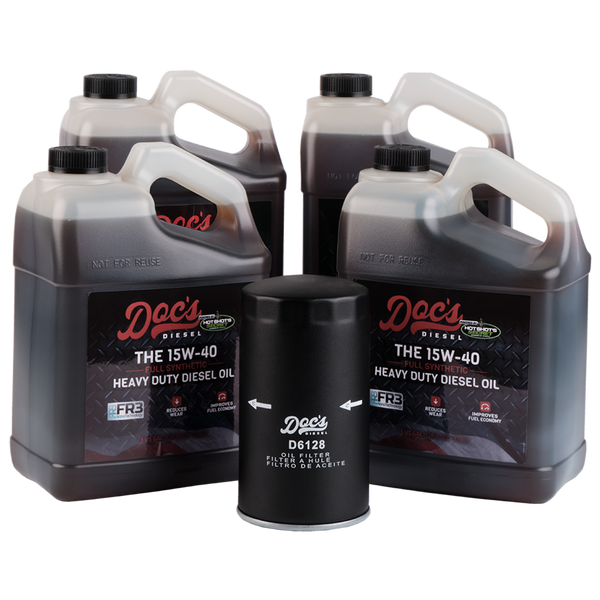 Doc's Diesel Ford 6.7L Powerstroke 15W-40 Full Synthetic Oil Change Kit 2011-2024 brand_Hot Shot's Gallons 4