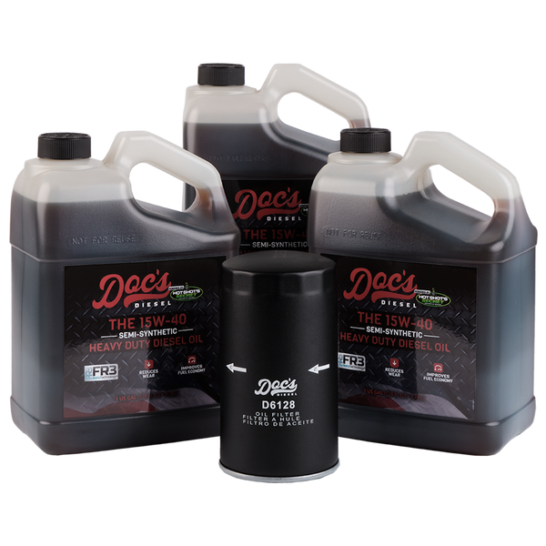 Doc's Diesel Ford 6.7L Powerstroke 15W-40 SEMI Synthetic Oil Change Kit 2011-2024 3 Gallons