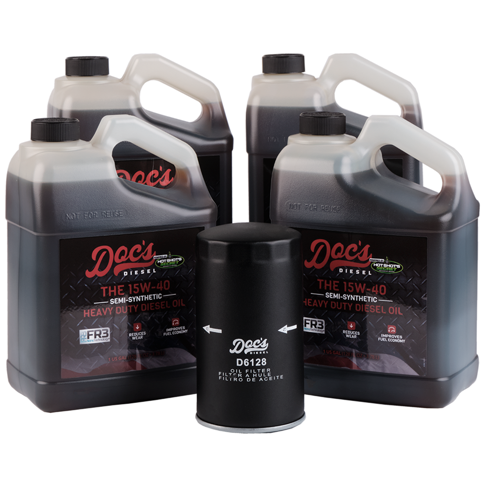 Doc's Diesel Ford 6.7L Powerstroke 15W-40 SEMI Synthetic Oil Change Kit 2011-2024 4 Gallons